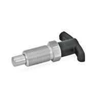 GN 817.4 Stainless Steel Indexing Plunger with T Handle with & without Rest Position